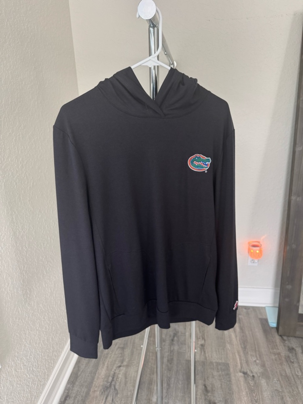 League Black Pullover Hoodie with Gators Patch